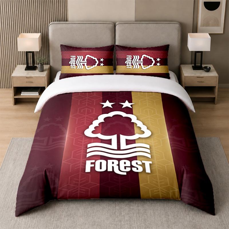 3Pcs Bedding SetNottingham Forest Soft Bed Sheet and Two Pillowcases Home Bedroom Decor