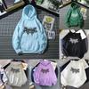 Худи в готическом стиле с капюшоном для женщин с принтом Streetwear Зимняя мода