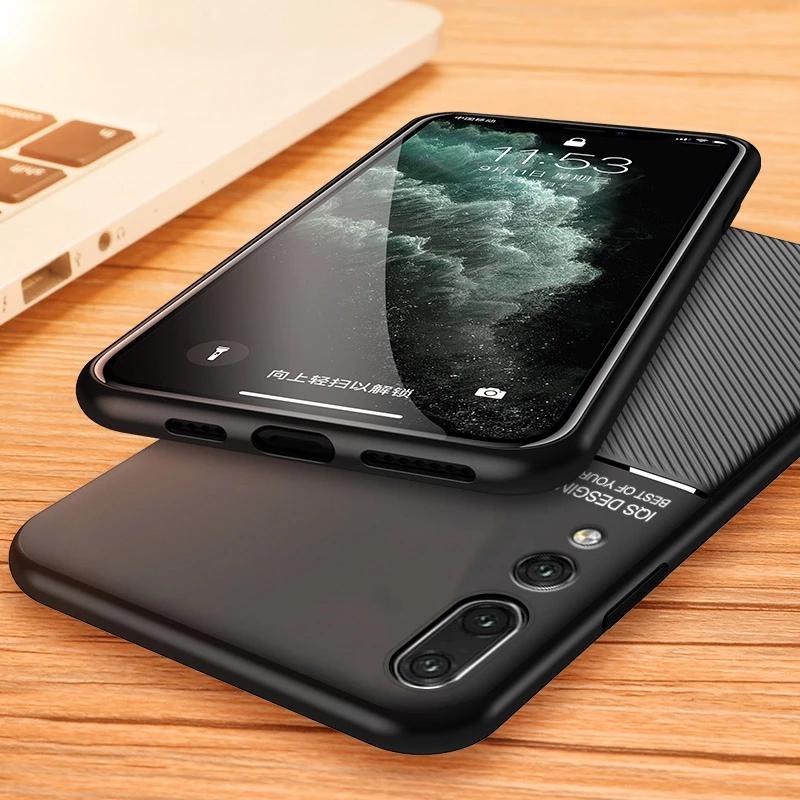 Luxury Holder Leather Car Case For Huawei P50 Pro Honor 50 60 70 Ro Shockproof Soft Tpu Cover
