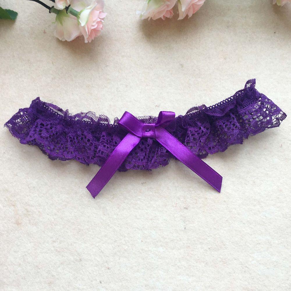Wedding Garter Lace Floral Sexy Leg Garter Belt White Bowknot Bridal Lingerie Lace Leg Ring Loop Party Cosplay Suspender