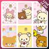 Japan Anime Cute Cartoon Bear Credit Debit Card Sticker Kawaii Bus Pass Diy Waterproof Small Chip Film Sticker Decoration