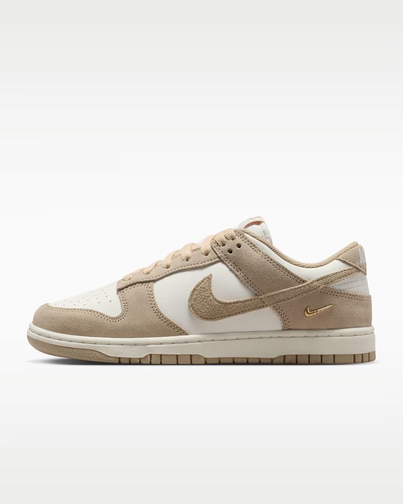 IO4244-101 Nike Dunk Low Sail Металлический Золотой Лен (Женский)