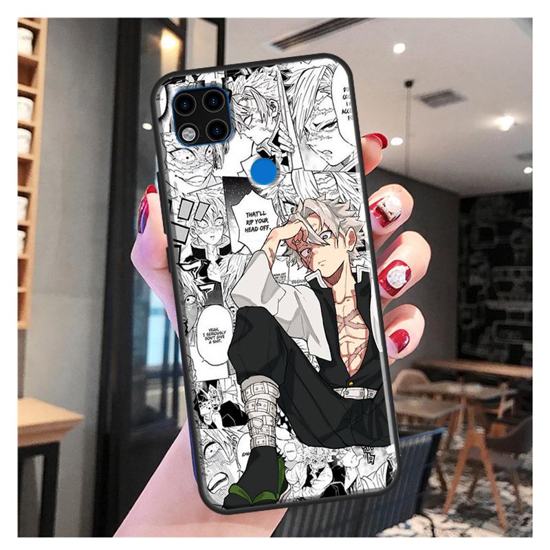 Shinazugawa Sanemi Kimetsu no Yaiba для Xiaomi Redmi Note 11 Pro, чехол для телефона Redmi 9T 9A 9C 9S 10S Note 9 10 Pro, задняя крышка