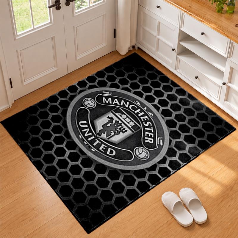 FC Manchester Carpet Door Mat for Living Room or Bedroom Protective Mat Under Chair Office Decoration Christmas Gift Birthday Present