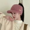 New Arrival Women's Hat Autumn Winter Knitted Visor Plush Lining, Warm Thickened Outdoor Sport Cap