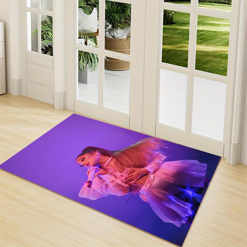Ariana Grande Performance Carpet Rug Soft Washable Antislip Home Living Room Sofa Mats Personalized Christmas Rug