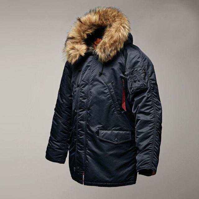 Men 'S Winter Jacket Classic Parka For Extreme Cold Weather Waterproof Removable Faux Fur Around Hood