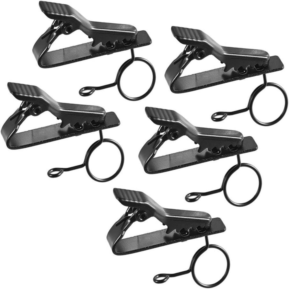 5pcs 7.5mm Diameter Lavalier Microphone Clip Metal Material Mic Holder Stage Performance