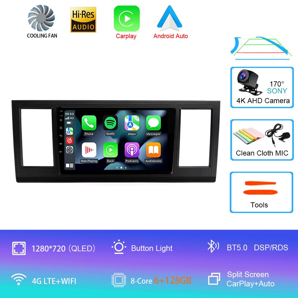 Car Radio Android 14 Carplay Auto Multimedia Player For Volkswagen Caravelle 6 T6.1 T6 2015-2020 Autoradio Stereo 2din Head Unit