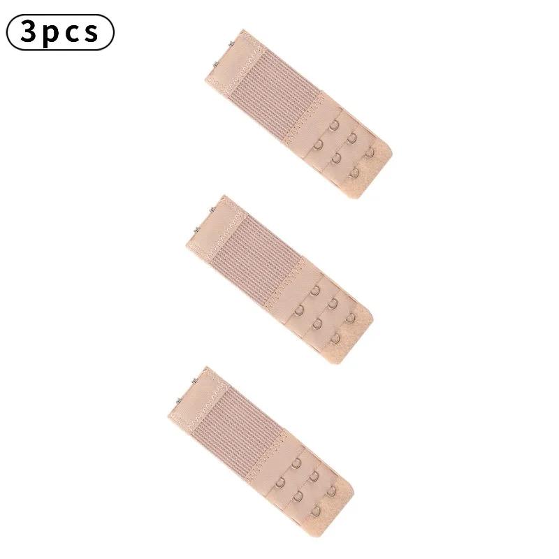 3 шт. удлинитель для бюстгальтера, женский эластичный удлинитель для бюстгальтера, крючок, зажим, регулируемая пряжка для ремня, нижнее белье, аксессуары