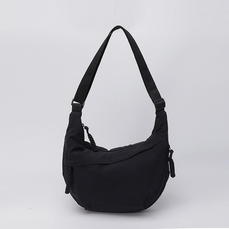 Fashion cloth bag female student class satchel nylon cloth messenger bag large capacity shoulder bag Japanese outing dumpling bag