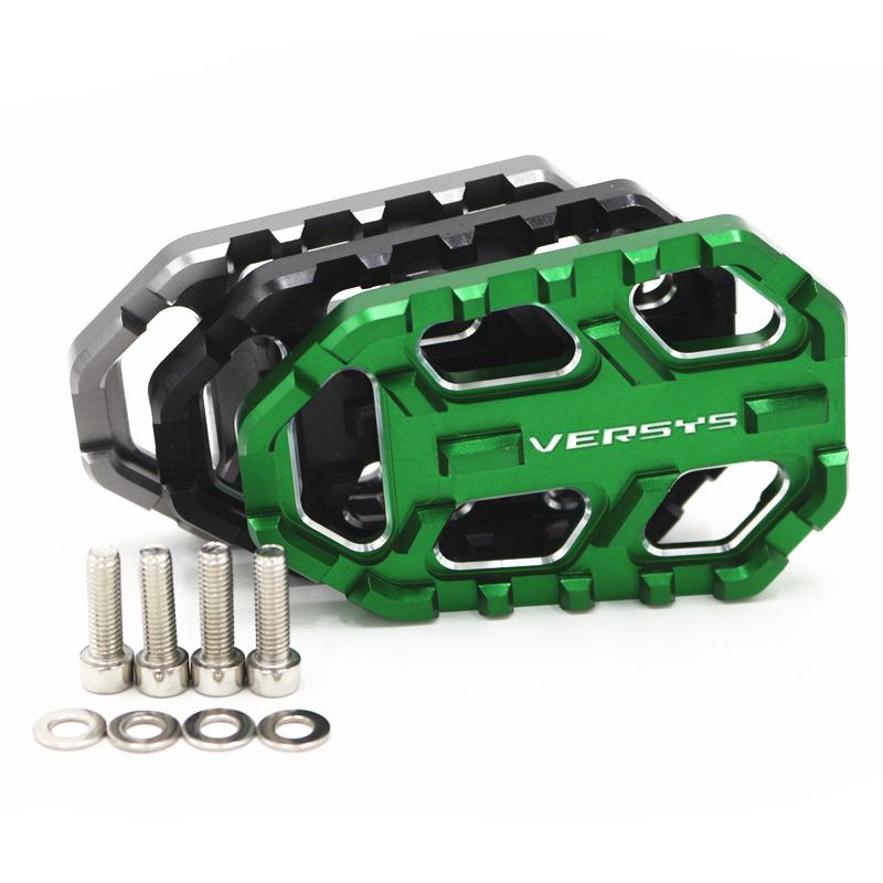 Подножка Versys650 1000 Versys X-300 Подставка для ног Подножки педали Подставка для ног для Kawasaki Versys 650 Versys1000 X300 увеличенная
