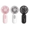 3pcs Portable Mini Handheld Fan with 3-speed for Travel USB Rechargeable Battery Operated Eyelash Fans