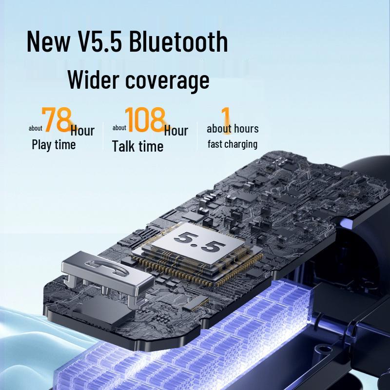 Беспроводная спортивная Bluetooth-гарнитура M1: Водонепроницаемый, Потостойкий, Микрофон-клипса для Android и Apple