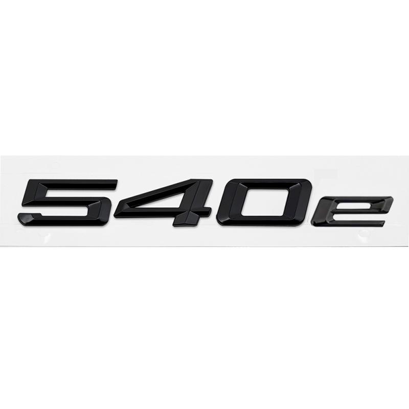 ABS Car Rear Trunk Letters Logo Badge Emblem Sticker For BMW 5 Series 520e 525e 528e 530e 535e 540e 550e E39 E60 E61 F10 F11 G30