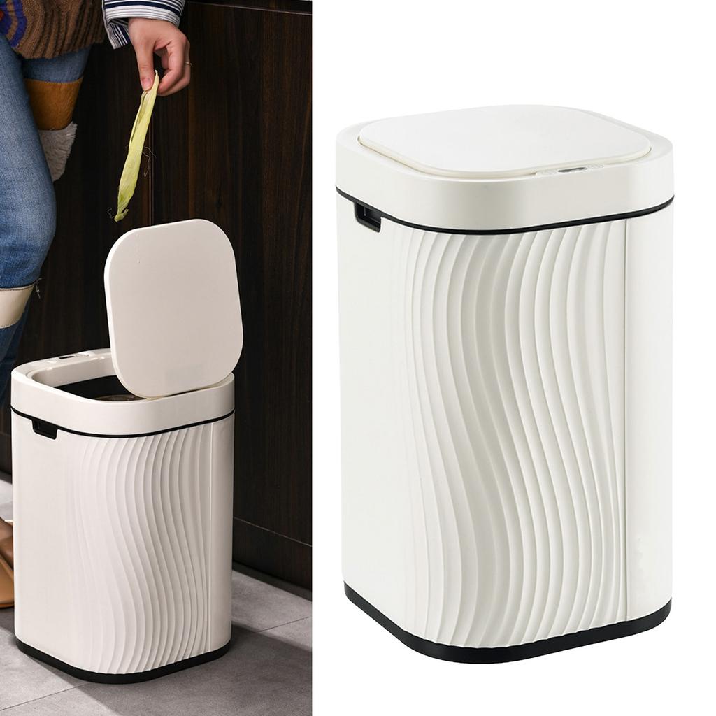 Умный датчик мусорного ведра с крышкой, устойчивой к запахам, автоматический переключатель мусорного ведра для дома, ванной, кухни