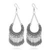 SCIONE Винтажные серьги-кисточки из богемского сплава в этническом стиле для модных сценических костюмов
