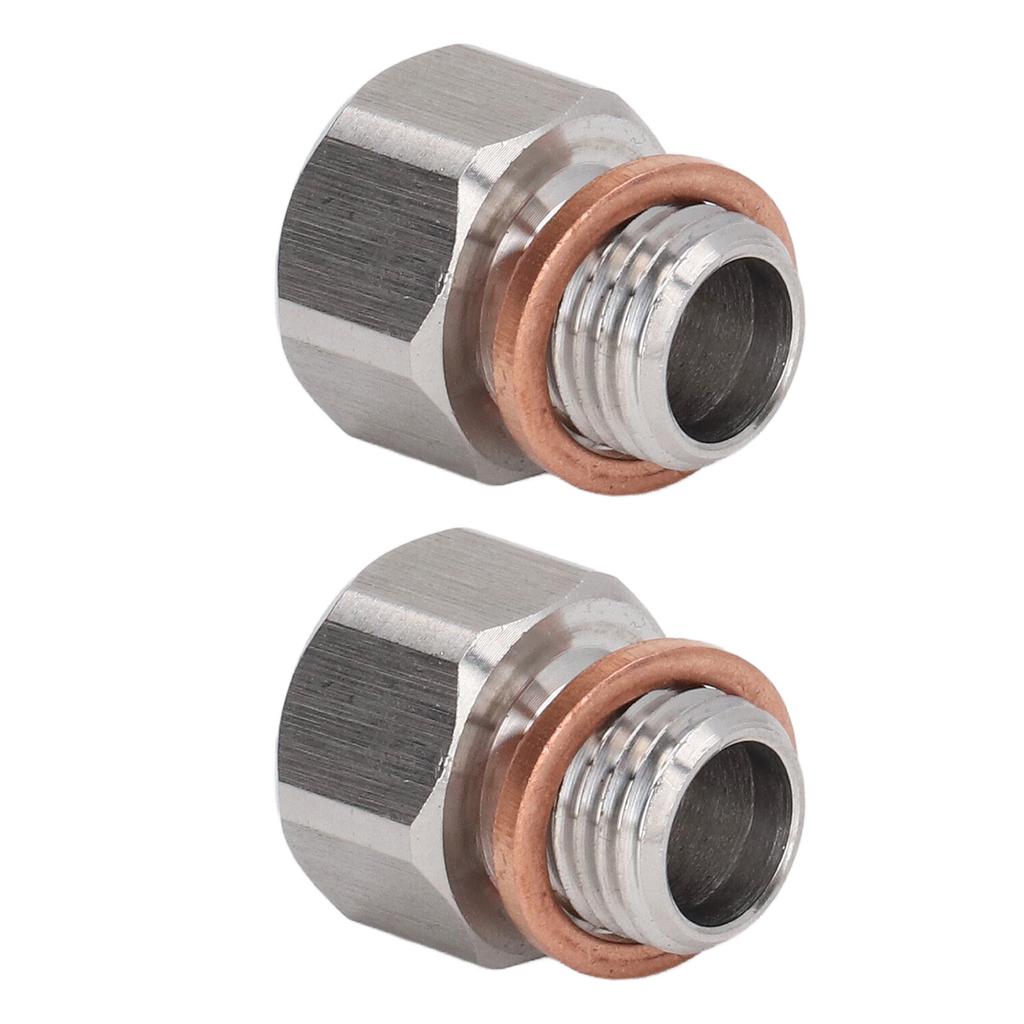 Metric Fitting Adapter 1 8in NPT Female to M12x1.25 Male Aluminium Alloy Fitting for Automobiles