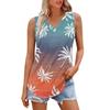 Women's Girl V Neck Tank Top Printing Casual  Top Tank Tops For Women Loose Fit Sleeveless Tops Flowy