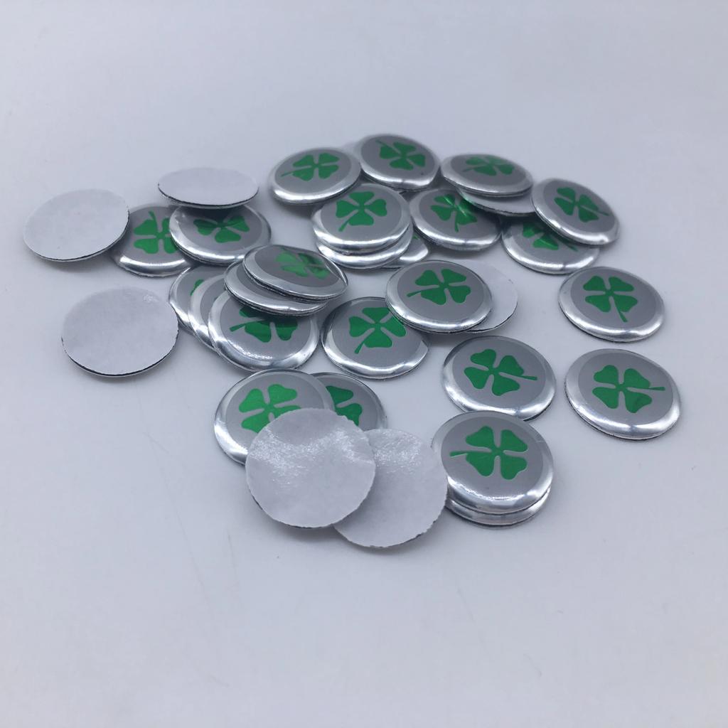 For Alfa Romeo 2026 Hot Sticker 10pcs 11mm 14mm 15mm Car Key new Black green gold red silver clover Emblem Stickers ForAlfa Rome