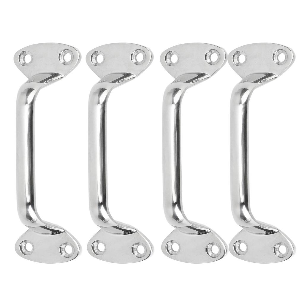 Boat Door Grab Handle 316 Stainless Steel Marine Large Cleat Door Grab Handle Handrail for Yachts Inflatable Yachts