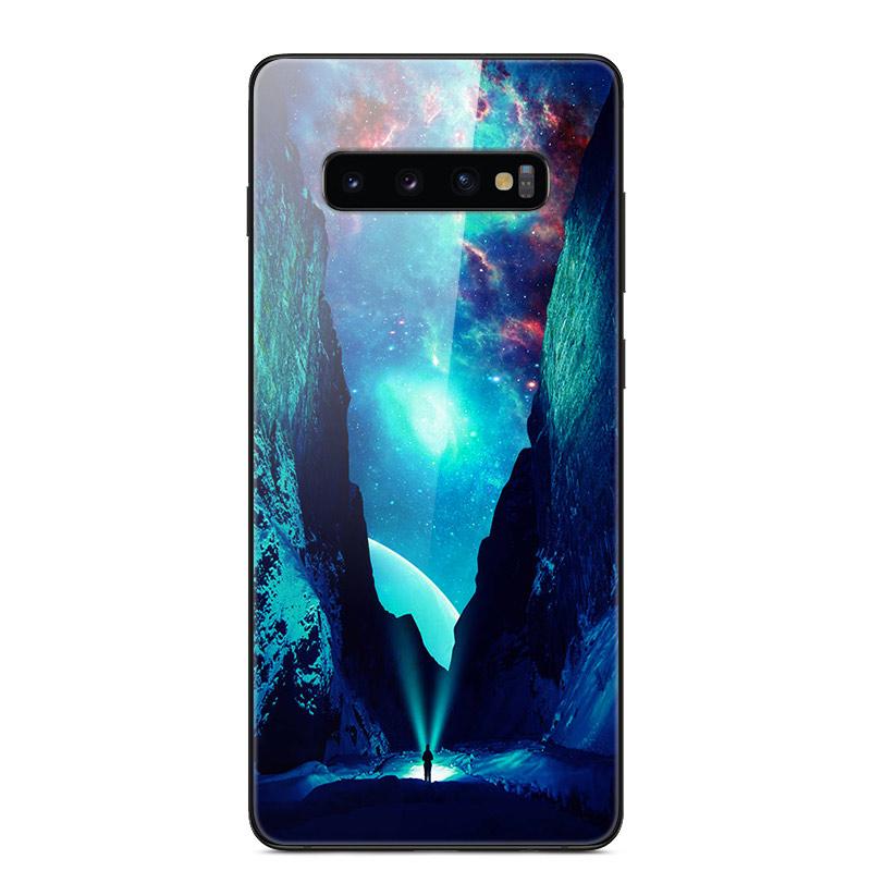 Для Samsung S10 Plus Чехол Закаленное Стекло Жесткая Задняя Крышка Телефона coque Для Samsung Galaxy S10E S 10 5G S10plus бампер чехлы capa
