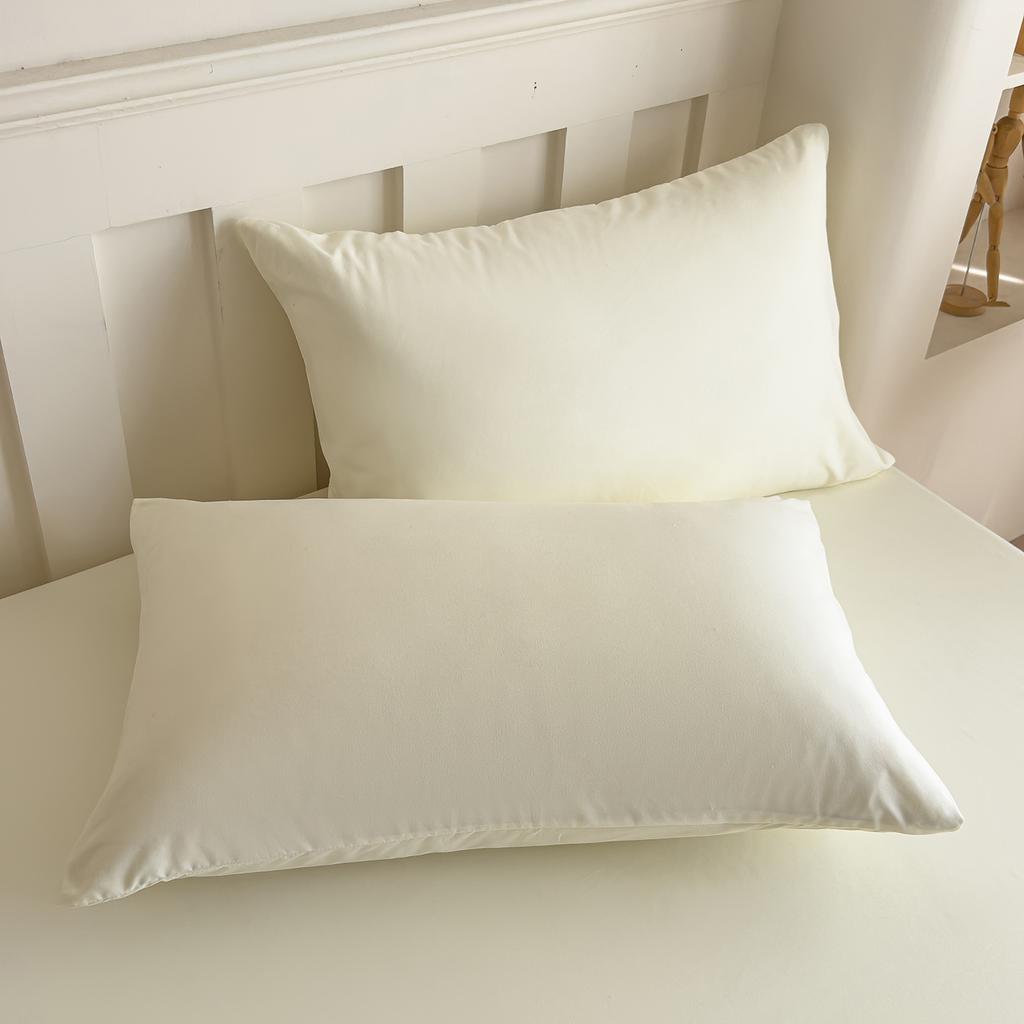 1 шт. 100% хлопок однотонная наволочка супермягкая и уютная приятная к коже машинная стирка наволочки 48x74/50x75см 2 размера дом