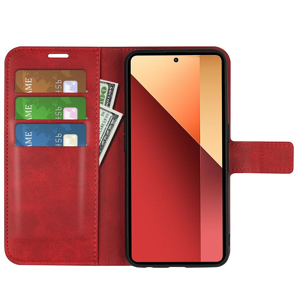 For Xiaomi Redmi Note 13 Pro 4G/Poco M6 Pro 4G Cover Magnetic Clasp PU Leather Folio Flip Phone Wallet Case