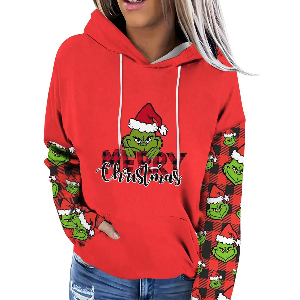 Женская модная повседневная толстовка с капюшоном и принтом Greentown с длинными рукавами