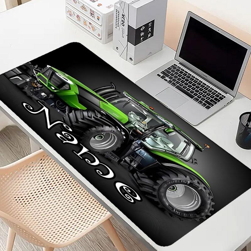 Custom Name Personalized Landwirtschafts‑Simulator Pattern Mousepad, Laptop PC Desk Mat, Decorative Desk Mat for Home Keyboard Pad Gift