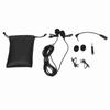 Black Double Head Lavalier Lapel Microphone No Driver Installation Required Lapel Collar Clip Mic