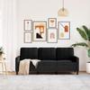 Vidaxl Sofa 3-Osobowa, Czarny, 180 Cm, Tapicerowana Aksamitem