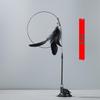Cat Face Suction Cup Teaser Wand: Elastic Steel Wire Interactive Cat Toy