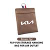 BBEB3 Car Air Vent Sunglass Phone Coin Key ID Card Storage Bag For KIA K5 K2 Optima Soul Spectra Niro Cadenza Sephia Carens