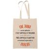 Tote bag - PLANETEE - Tote bag imprimé «Une Janna Aussi Géniale» - Coton Fairtrade - Imprimé en France - Beige