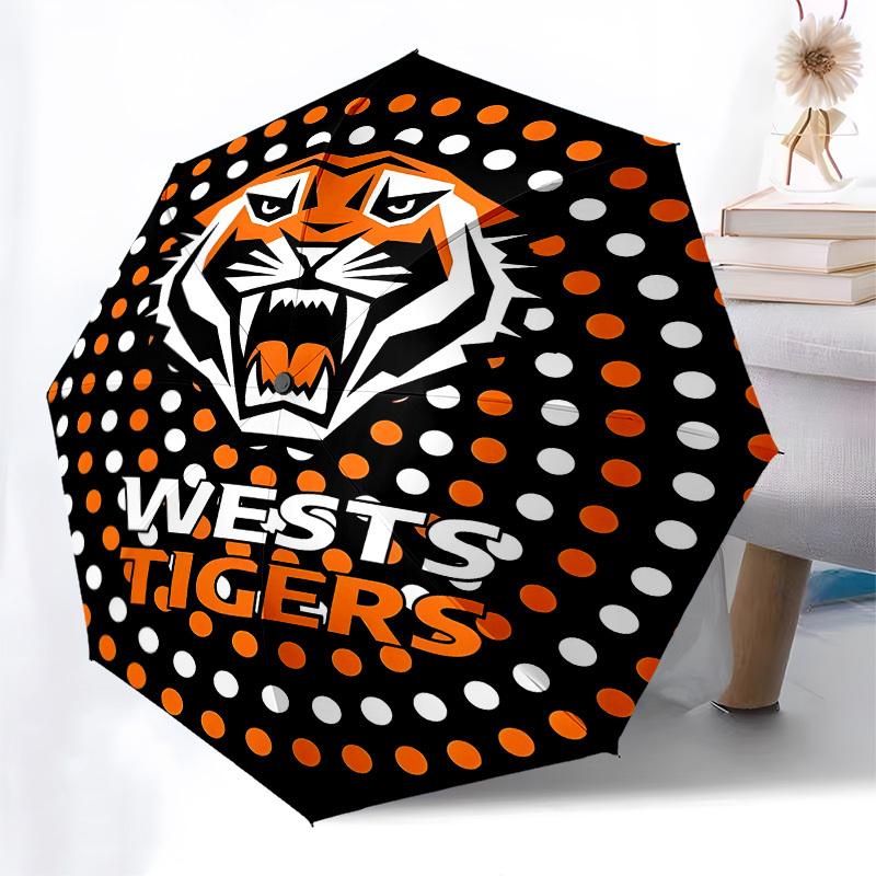 Tigers Wests Automatic Opening and Closing, 8 rib Structure Portable Umbrella, Suitable for Men and Women in All Seasons Perfect Gift for H