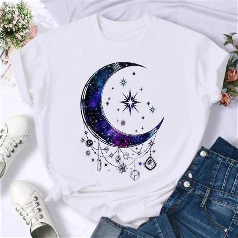 Fashion Musical Note Printed WoUnisex T Shirt Harajuku Short Sleeve Funny TShirt Cute Cartoon Top Tees Female Clothes