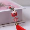 Cat Random Tassel Chinese Knot Weaving Key Chains Key Holder Lucky Cat Keychain Lucky Cat Keyring