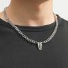 Подвеска из нержавеющей стали с английской буквой, кубинская цепочка - Хип-хоп тренд