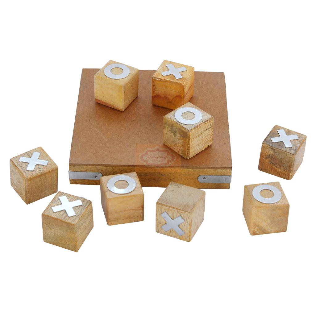 ShrijiCrafts Handmade Wooden Tic Tac Toe Настольная игра