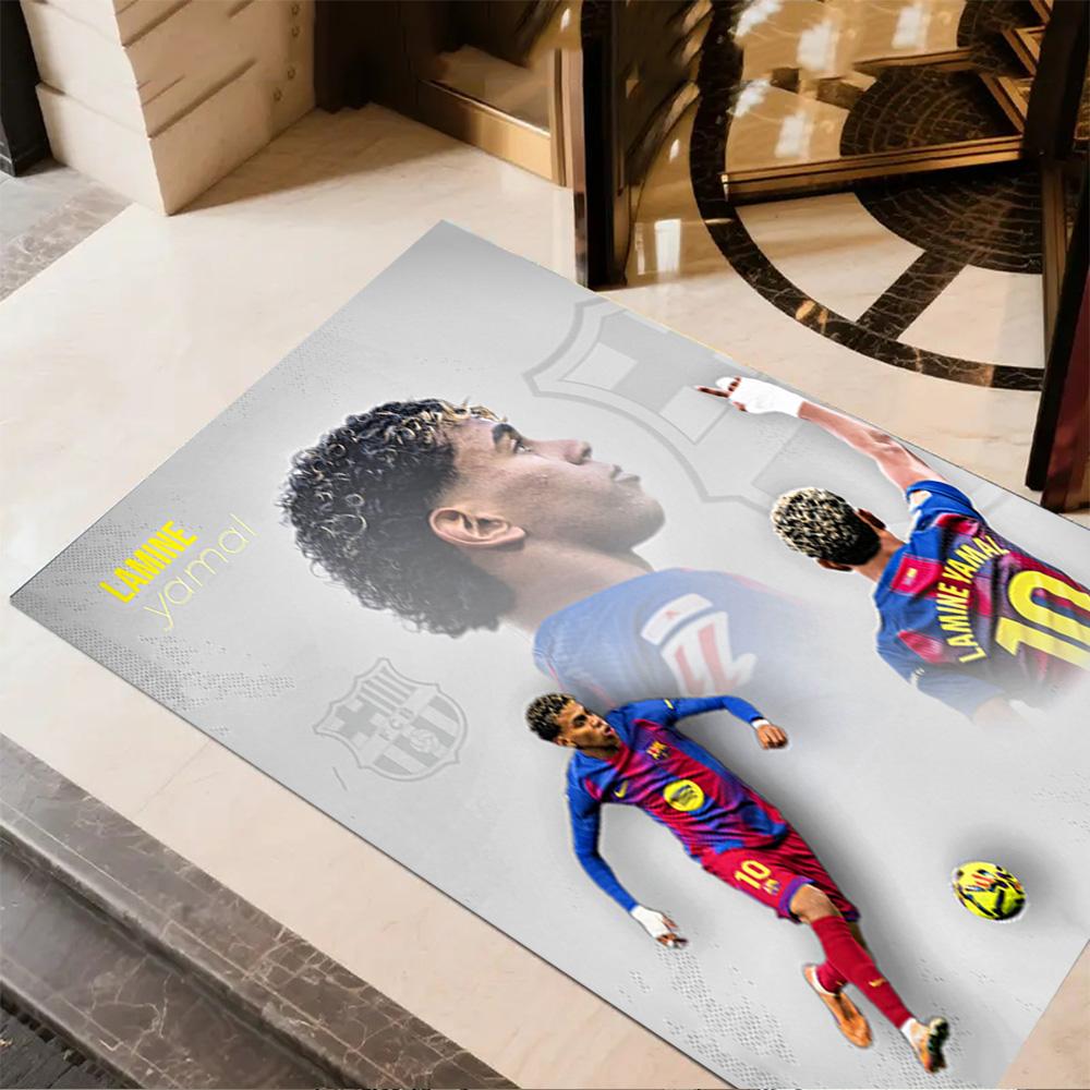 Lamine Yamal's Ronaldo's Breakthrough Area Rug Design for Decorate room Hallway Dining Room Entryway Anti-slip Rug Anime Office Decor Gift for Festiva