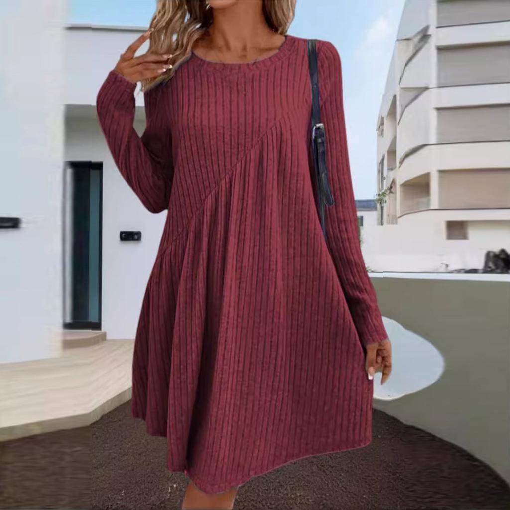 Женские осенне-зимние модные сексуальные платья с тонкой талией и длинными рукавами для свиданий