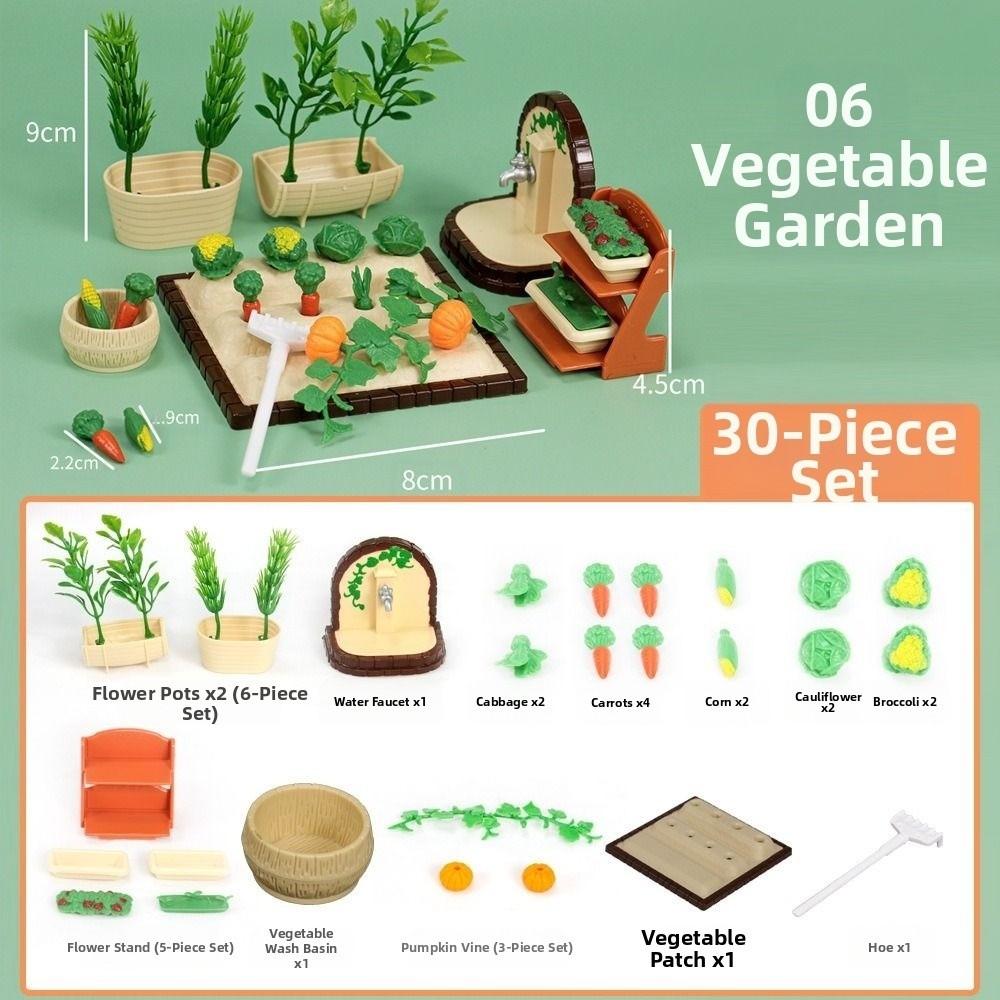 Пластиковая кукольная мебель разных стилей Миниатюрный обеденный стол Спальня 1:12 Комплект диванов для гостиной