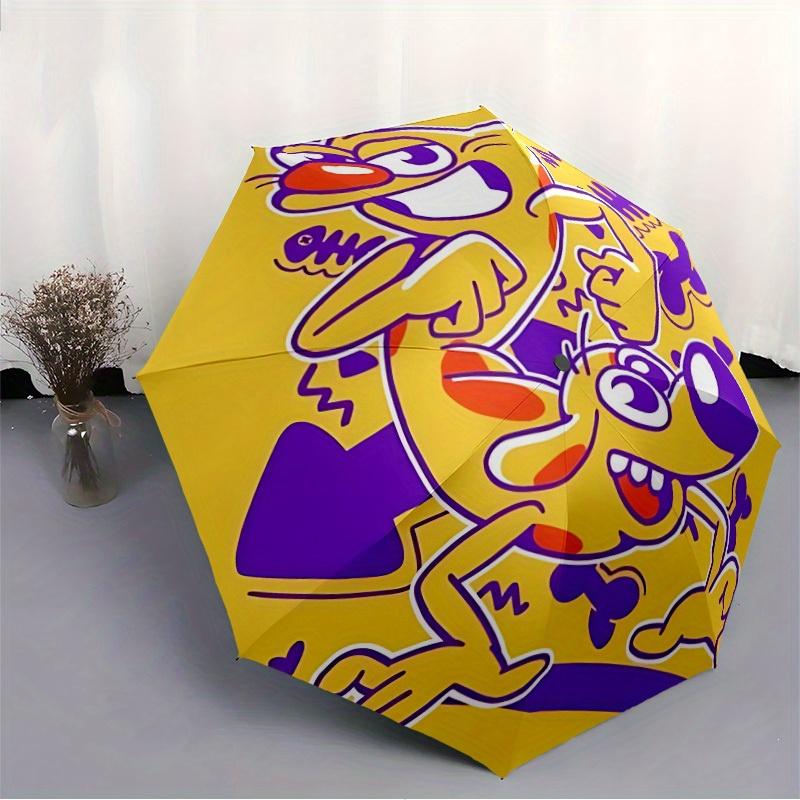 CatDog Home Essential Cute Cartoon Umbrella, Portable Folding Umbrella Suitable for All Seasons a0821085