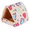 Comfortable Semi-closed Winter Hamster House Small Animal Sleeping Bed Warm Mat Guinea Pig Nest