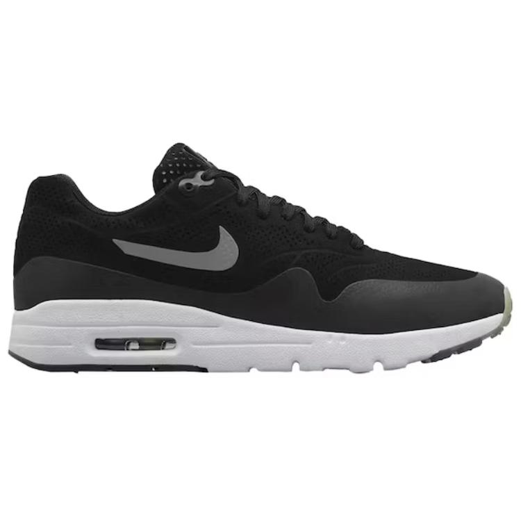 Nike Женские Air Max 1 Ultra Moire Черный Металлический Серебристый Белый 704995-001