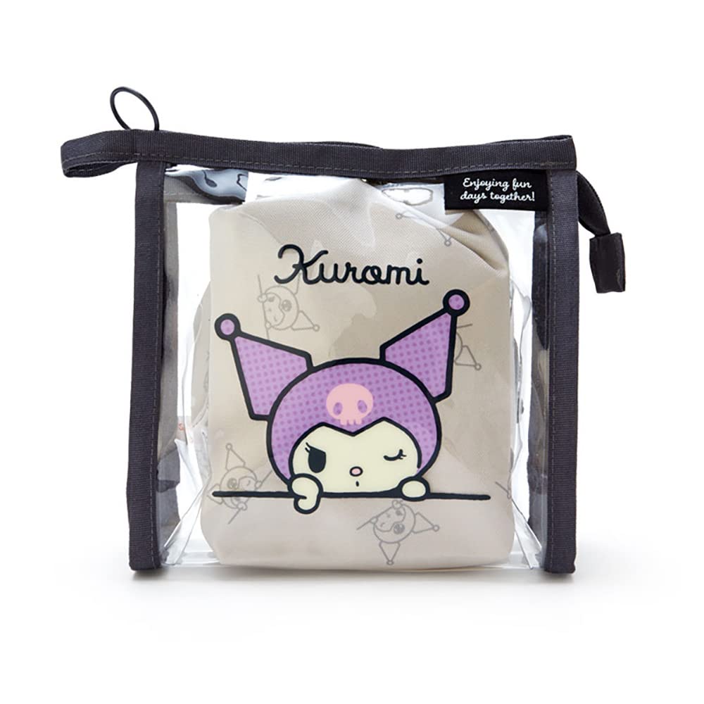 Sanrio Kuromi Clear Pouch with Drawstring 340006 (Simple Design)