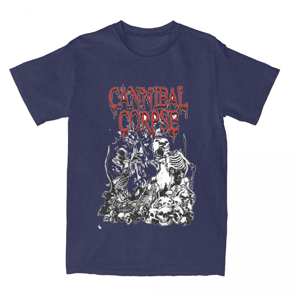 Эстетичная футболка с логотипом Cannibal Corpse для мужчин, хлопок, короткий рукав, группа Death Metal, круглый вырез, летняя одежда