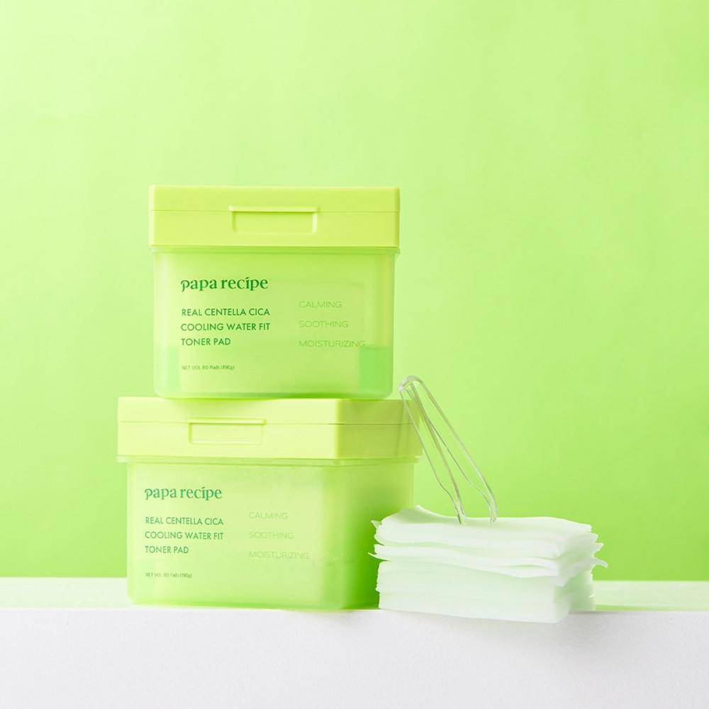 Papa Recipe Тонер-пэды с центеллой азиатской Real Centella Cica 80 шт. x 2