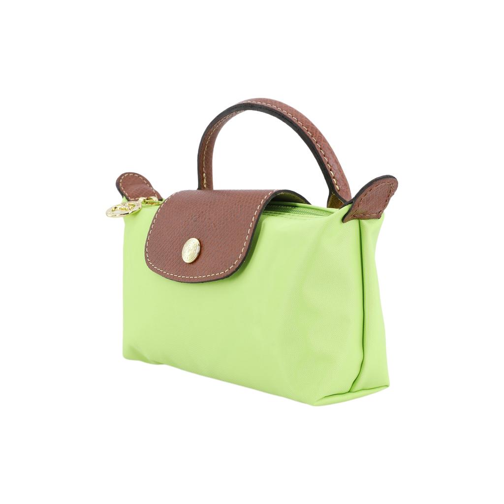 New LONGCHAMP Le Pliage Recycled Canvas With Leather Trim Canvas Bag, Dumpling Bag, Handbag Regular Women's Green 34175089355